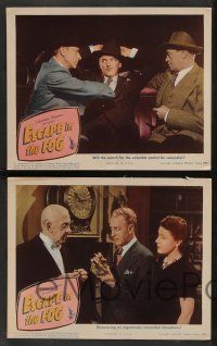 5w673 ESCAPE IN THE FOG 5 LCs '45 Budd Boetticher, noir, images of Otto Kruger & Nina Foch!