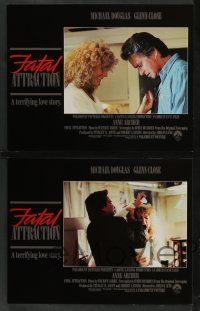 5w161 FATAL ATTRACTION 8 LCs '87 Michael Douglas, Glenn Close, a terrifying love story!