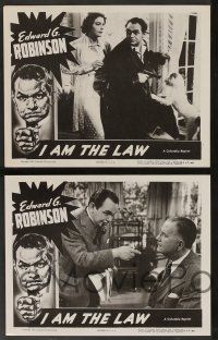 5w597 I AM THE LAW 6 LCs R55 Edward G. Robinson turns fighting prosecutor & turns on the heat!