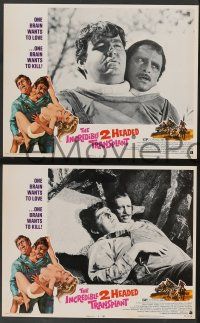 5w235 INCREDIBLE 2 HEADED TRANSPLANT 8 LCs '71 Bruce Dern, one wants to love & other wants to kill!