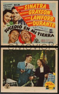 5w239 IT HAPPENED IN BROOKLYN 8 Spanish/U.S. LCs '47 Frank Sinatra, Jimmy Durante, Lawford & K. Grayson!
