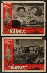 5w877 KILLERS 3 LCs '64 Don Siegel, Hemingway, Lee Marvin, sexy Angie Dickinson, Cassavetes!