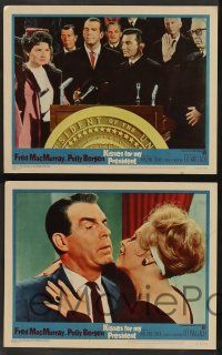 5w248 KISSES FOR MY PRESIDENT 8 LCs '64 Fred MacMurray, Polly Bergen, is America prepared?