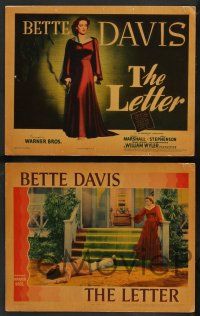 5w001 LETTER 8 LCs '40 great images of fascinating & dangerous Bette Davis and Herbert Marshall!