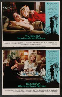 5w261 LITTLE GIRL WHO LIVES DOWN THE LANE 8 LCs '77 super young Jodie Foster, Martin Sheen