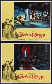 5w265 LORD OF THE RINGS 8 LCs '78 Ralph Bakshi cartoon from classic J.R.R. Tolkien novel!