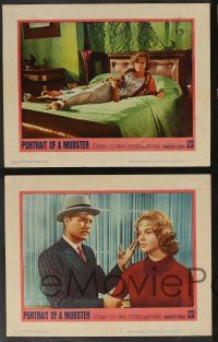 5w508 PORTRAIT OF A MOBSTER 7 LCs '61 Vic Morrow as gangster Dutch Schultz, Leslie Parrish!