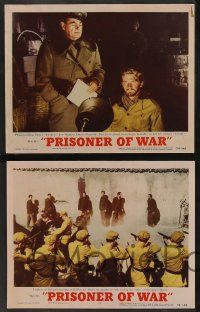 5w712 PRISONER OF WAR 5 LCs '54 Ronald Reagan vs Communists, MGM's daring & shocking drama!