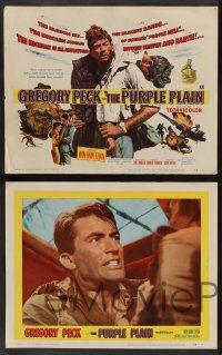 5w313 PURPLE PLAIN 8 LCs '55 great images of Gregory Peck, written by Eric Ambler!