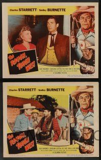 5w321 ROUGH TOUGH WEST 8 LCs '52 Charles Starrett as Durango Kid & Smiley Burnette at their best!