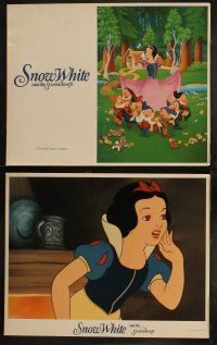 5w341 SNOW WHITE & THE SEVEN DWARFS 8 LCs R1987 Walt Disney animated cartoon fantasy classic!