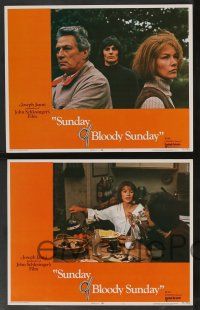 5w369 SUNDAY BLOODY SUNDAY 8 LCs '71 directed by John Schlesinger, Glenda Jackson, Peter Finch!