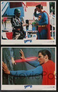5w372 SUPERMAN III 8 LCs '83 Christopher Reeve, Richard Pryor, Annette O'Toole, special fx images!