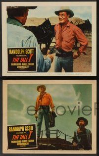 5w842 TALL T 4 LCs '57 Budd Boetticher directed, cowboys Randolph Scott, Henry Silva!