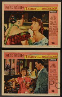 5w737 TAMMY & THE BACHELOR 5 LCs '57 images of Leslie Nielsen & pretty Debbie Reynolds!