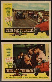 5w626 TEEN AGE THUNDER 6 LCs '57 Charles Courtney, Melinda Byron, hot rods & hot tempers!