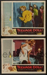 5w627 TEENAGE DOLL 6 LCs '57 June Kenney, Fay Spain, Roger Corman directed!