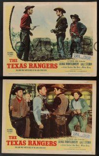 5w903 TEXAS RANGERS 3 LCs '51 images of cowboy lawman George Montgomery!