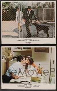 5w383 THEY ONLY KILL THEIR MASTERS 8 LCs '72 James Garner & Doberman Pincer dog, Katharine Ross!