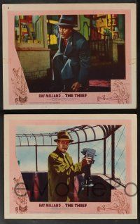 5w738 THIEF 5 LCs '52 Ray Milland & Rita Gam filmed entirely without any dialogue!