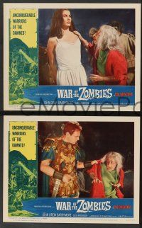 5w410 WAR OF THE ZOMBIES 8 LCs '65 John Drew Barrymore, unconquerable warriors of the damned!