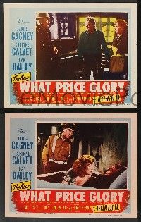 5w849 WHAT PRICE GLORY 4 LCs '52 James Cagney, Corinne Calvet, Dan Dailey, directed by John Ford!