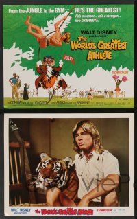 5w025 WORLD'S GREATEST ATHLETE 9 LCs '73 Walt Disney, Jan-Michael Vincent goes from jungle to gym!