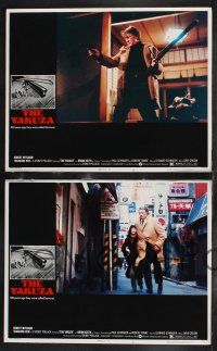 5w432 YAKUZA 8 LCs '75 images of Richard Jordan, Robert Mitchum & Takakura Ken, Japanese mob!