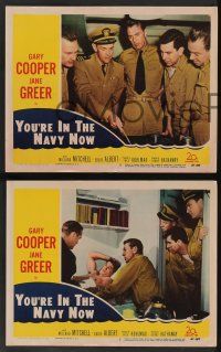 5w915 YOU'RE IN THE NAVY NOW 3 LCs '51 Naval officers Gary Cooper & Eddie Albert!