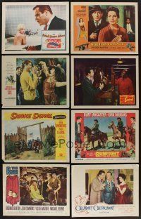 5x039 LOT OF 295 LOBBY CARDS '49 - '95 multiple scenes from 59 different movies!