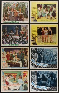 5x041 LOT OF 128 LOBBY CARDS '40s-80s great scenes from a variety of different movies!