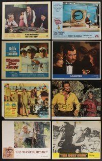5x042 LOT OF 124 LOBBY CARDS '58 - '90 multiple scenes from 16 different movies!
