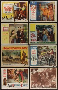 5x043 LOT OF 121 LOBBY CARDS '35 - '64 multiple scenes from 26 different movies!