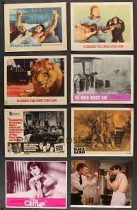 5x056 LOT OF 80 1960s LOBBY CARDS '60s great scenes from a variety of different movies!