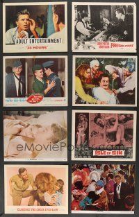5x057 LOT OF 79 1960s LOBBY CARDS '60s great scenes from a variety of different movies!