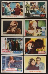 5x062 LOT OF 75 1960s LOBBY CARDS '60s great scenes from a variety of different movies!
