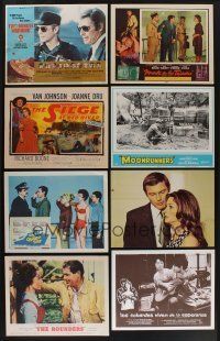 5x064 LOT OF 72 LOBBY CARDS '54 - '76 multiple scenes from 9 different movies!