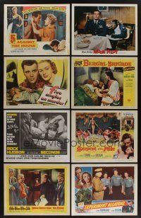 5x082 LOT OF 41 LOBBY CARDS '50s-60s great scenes from a variety of different movies!