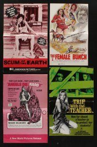 5x126 LOT OF 8 UNCUT SEXPLOITATION PRESSBOOKS '70s great sexy images from exploitation movies!