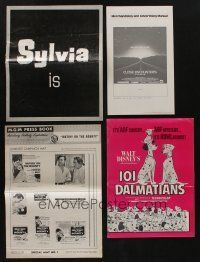5x130 LOT OF 6 UNCUT PRESSBOOKS '50s-60s great advertising for a variety of different movies!