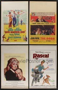 5x204 LOT OF 8 MOSTLY UNFOLDED WINDOW CARDS '50s-60s great images from a variety of movies!