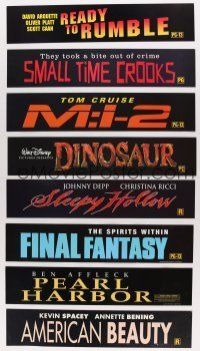 5x303 LOT OF 48 5x25 PLASTIC HEADERS '90s-00s cool title images from a variety of different movies!