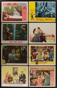 5x105 LOT OF 8 LOBBY CARDS '40s-60s great scenes from a variety of different movies!