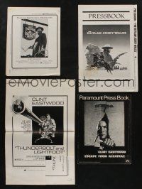 5x148 LOT OF 4 CUT CLINT EASTWOOD PRESSBOOKS '70s High Plains Drifter, Outlaw Josey Wales & more!