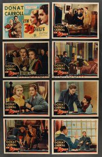 5x183 LOT OF 8 39 STEPS REPRODUCTION LOBBY CARDS '90s great scenes from Alfred Hitchcock classic!