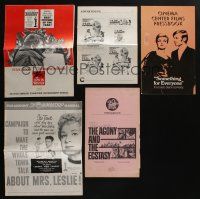 5x146 LOT OF 5 CUT PRESSBOOKS '50s-70s great advertising images from a variety of movies!