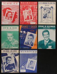 5x170 LOT OF 8 SHEET MUSIC '40s featured by Frank Sinatra, Dinah Shore, Perry Como & more!