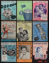 5x169 LOT OF 9 SHEET MUSIC '40s great songs from a variety of different musicians!