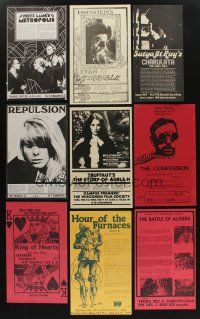 5x177 LOT OF 9 FOREIGN CLASSICS SPECIAL POSTERS '70s Metropolis, Repulsion & many more!