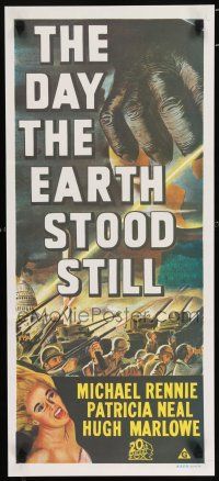 5y014 DAY THE EARTH STOOD STILL Aust daybill R70s Robert Wise, art of giant hand & Patricia Neal!